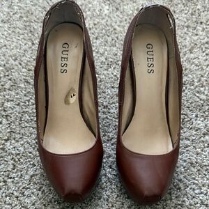 Guess Women's Elegant Brown Heels